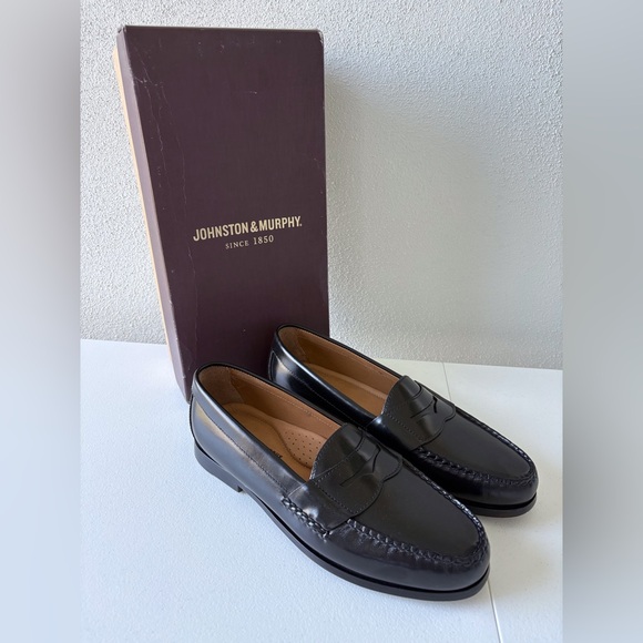Johnston & Murphy Other - Johnston & Murphy Hayes Penny Loafer in Black Size 10.5 Sheepskin insoles